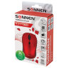 Мышь беспроводная SONNEN V-111, USB, 800/1200/1600 dpi, 4 кнопки, оптическая, красная, 513520, 513520