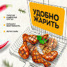 Решетка-гриль ГЛУБОКАЯ универсальная, размер 320х260 мм, глубина 50 мм, никелированное покрытие, РГК3НЭ, 701750