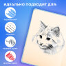 Скетчбук, слоновая кость 140 г/м2, 130х210 мм, 80 л., софт-тач, резинка, BRAUBERG ART CLASSIC, "Милый гусь", 116469, 116469