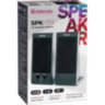 Колонки компьютерные DEFENDER SPK-165/170, 2.0, 2х2 W, пластик, черные, разъем для наушников, 65165, 510479