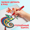 Фломастеры ЮНЛАНДИЯ 10 цветов, "ЮНЛАНДИК В АРКТИКЕ", утолщенные, ударопрочный наконечник, ПВХ, 151429, 151429