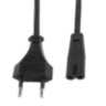 Кабель питания УНИВЕРСАЛЬНЫЙ для аудио и видеотехники C7 (2 pin), SONNEN, 1,8 м, черный, 513564, 513564