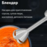 Блендер погружной BQ (БИ-КЬЮ) HB421PS, 1400 Вт, 12 скоростей, 5 насадок, стакан, черный, 86199287, 457480