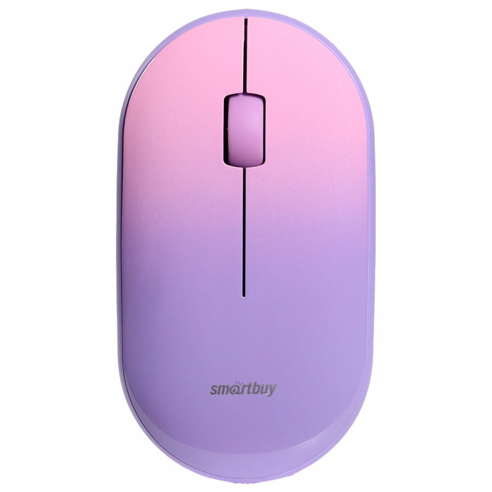 Мышь беспроводная бесшумная SMARTBUY 266AG-V, USB, 2 кнопки + 1 колесо, оптическая, фиолетовая, SBM-266AG-V, 514184