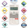 Калькулятор инженерный BRAUBERG SC-880-N, 417 функций, 10+2 разрядов, батарея, БЕЛЫЙ, 250526, 250526