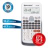 Калькулятор инженерный BRAUBERG SC-880-N, 417 функций, 10+2 разрядов, батарея, БЕЛЫЙ, 250526, 250526