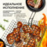 Решетка-гриль ГЛУБОКАЯ универсальная, размер 410х335 мм, глубина 60 мм, оксидированное покрытие, 101407, 701746, 701746