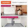 Самоклеящаяся пленка, алюминиевая фольга защитная для кухни/дома, 0,6х3 м, серебро, узор, DASWERK (ДАСВЕРК), 607846, 607846