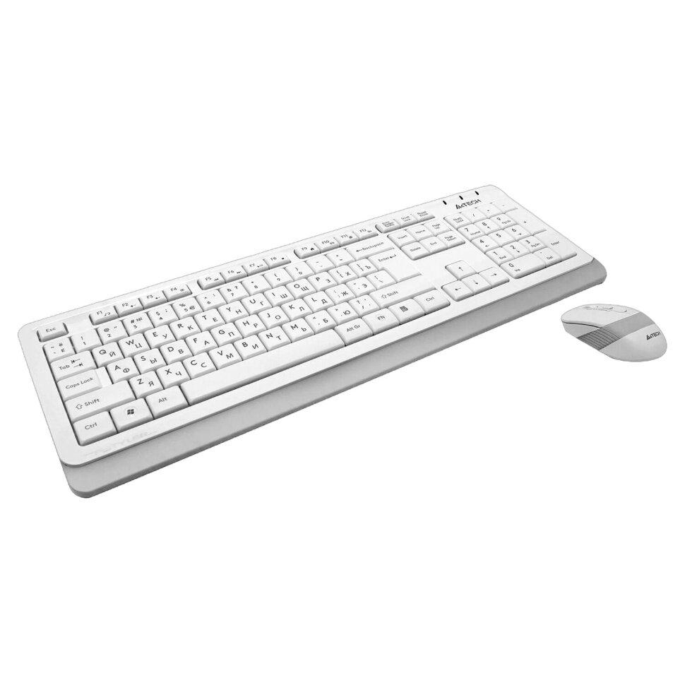 Набор проводной A4TECH Fstyler FG1010, USB, клавиатура 104 клавиши, мышь 3 кнопки + 1 кнопка-колесо, белая, 1147556, 514287