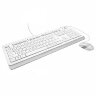 Набор проводной A4TECH Fstyler FG1010, USB, клавиатура 104 клавиши, мышь 3 кнопки + 1 кнопка-колесо, белая, 1147556, 514287