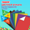 Цветная бумага А4 газетная, 16 листов, 8 цветов, на скобе, ПИФАГОР, 200х283 мм, "Гномик на море", 121007, 121007