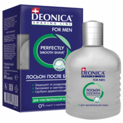 Лосьон после бритья 90 мл, DEONICA FOR MEN, для чувствительной кожи, 4600104036477N, 609381