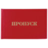Бланк документа "Пропуск", 65х98 мм, STAFF, 129143, 129143