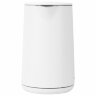 Чайник электрический с двойными стенками SONNEN KT-8719W, 1,5 л, 2200 Вт, белый, 454691, 454691