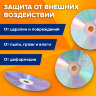 Портмоне для CD/DVD BRAUBERG на 96 дисков, обложка пластиковая, синий, 510091, 510091