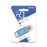 Флеш-диск 32 GB, SMARTBUY V-Cut, USB 2.0, металлический корпус, синий, SB32GBVC-B, 512187