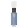 Флеш-диск 32 GB, SMARTBUY V-Cut, USB 2.0, металлический корпус, синий, SB32GBVC-B, 512187