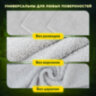 Салфетки из МИКРОФИБРЫ 30х30 см, КОМПЛЕКТ 3 шт., ULTRASONIC GREY COLOUR, 220 г/м2, LAIMA HOME, 608217, 608217