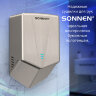 Сушилка для рук ВЫСОКОСКОРОСТНАЯ АНТИВАНДАЛЬНАЯ SONNEN K2022A, 1300 Вт, 150 м/с, IPX1, 72 дБ, нержавеющая сталь, 607191, 607191