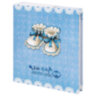 Фотоальбом BRAUBERG "Baby shoes" на 200 фото 10х15 см, твердая обложка, термосклейка, голубой, 39114, 391147, 391147