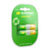 Батарейки аккумуляторные GP ReEnergy Ni-Mh пальчиковые КОМПЛЕКТ 2 шт., AA (HR6), 2000 mAh, 210AAHCRGY, 210AAHCRGY-2CRC, 458461