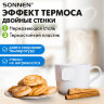 Чайник электрический с двойными стенками SONNEN KT-8719G, 1,5 л, 2200 Вт, графитовый, 454693, 454693