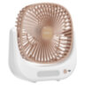 Вентилятор настольный CENTEK CT-5041, USB-питание, 3 режима, LED-подсветка, d=10 см, 5 Вт, белый, 458434