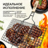 Решетка-гриль универсальная, размер 435х285 мм, глубина 18 мм, оксидированное покрытие, 101404, 701743, 701743
