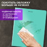 Тетрадь пластиковая обложка (прозрачная) 12 листов, косая линия, BRAUBERG "Smart Cover", ЗЕЛЕНАЯ, 405021, 70 штук, 405021
