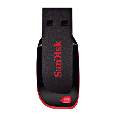 Флеш-диск 128 GB, SANDISK Cruzer Blade, USB 2.0, черный, SDCZ50-128G-B35, 512233