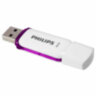 Флеш-диск 64 GB PHILIPS SNOW, разъем USB 2.0, фиолетовый, FM64FD70B/97, 514080