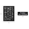 Фотоальбом 21х30 см, 40 черных листов, уголки/стикеры/ручка/клей/трафареты/маркеры, BRG Black, 880654, 880654