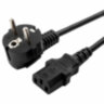 Кабель питания 1,8 м, CABLEXPERT, Schuko-C13, 3x0,5 мм2, 6 A, с заземлением, черный, PC-186, 514210