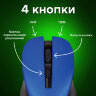 Мышь беспроводная с бесшумным кликом SONNEN V18, USB, 800/1200/1600 dpi, 4 кнопки, синяя, 513515, 513515