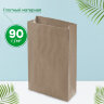 Крафт-пакет бумажный 18х12х29 см, КОМПЛЕКТ 100 шт., плотность 90 г/м2, LAIMA ECO CRAFT, 609683, 609683