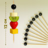 Пики для канапе бамбуковые "Жемчужина Черная", 12 см, 100 шт., КП, 138292, 700675