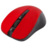 Мышь беспроводная с бесшумным кликом SONNEN V18, USB, 800/1200/1600 dpi, 4 кнопки, красная, 513516, 513516