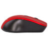 Мышь беспроводная с бесшумным кликом SONNEN V18, USB, 800/1200/1600 dpi, 4 кнопки, красная, 513516, 513516