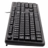 Клавиатура проводная A4TECH KK-3, USB, 104 кнопки, черная, 1530244, 513917