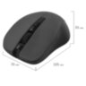 Мышь беспроводная с бесшумным кликом SONNEN V18, USB, 800/1200/1600 dpi, 4 кнопки, черная, 513514, 513514