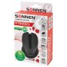 Мышь беспроводная с бесшумным кликом SONNEN V18, USB, 800/1200/1600 dpi, 4 кнопки, черная, 513514, 513514