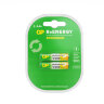 Батарейки аккумуляторные GP ReEnergy Ni-Mh мизинчиковые КОМПЛЕКТ 2 шт., ААА (HR03), 950 mAh, 100AAAHCRGY, 100AAAHCRGY-2CR, 458467