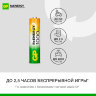 Батарейки аккумуляторные GP ReEnergy Ni-Mh мизинчиковые КОМПЛЕКТ 2 шт., ААА (HR03), 950 mAh, 100AAAHCRGY, 100AAAHCRGY-2CR, 458467