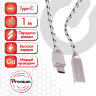 Кабель USB 2.0-Type-C, 1 м, SONNEN Premium, медь, передача данных и быстрая зарядка, 513127, 513127