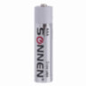 Батарейки КОМПЛЕКТ 10 шт, SONNEN Alkaline, AAA (LR03, 24А), алкалиновые, мизинчиковые, в коробке, 451089, 451089