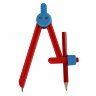 Циркуль ПИФАГОР пластиковый, с карандашом, 110 мм, в чехле, 210236, 210236
