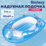 Надувная лодочка "Подводный мир" с окошком, 102х69 см, 3-6 лет, BESTWAY, 34037, 680069
