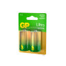 Батарейки КОМПЛЕКТ 2 шт., GP Ultra G-Tech, D (LR20, 13А), алкалиновые, блистер, 13AU-CR2, 454092