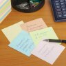 Блок для записей непроклеенный, 9х9х5 см, плотность 65 г/м2, цветной с белым, STAFF, 126365, 126365