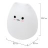 Ночник силиконовый LED "Котик" 90x89x102 мм, белый свет/RGB, таймер, USB, аккумулятор 400 мАч, DASWERK (ДАСВЕРК), 238935, 238935